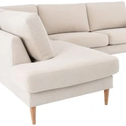 Veke Elegant Avokulmasohva Vasen Beige, Bloq05, Tammijalat -Veke Myymälä E AVO V 80 B05 4