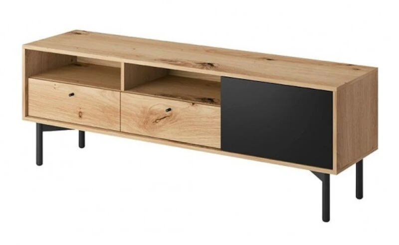 Eureka Tuuli Tv Taso 151x41 Cm Tammi/musta 3 Eureka Tuuli Tv Taso 151x41 Cm Tammi/musta