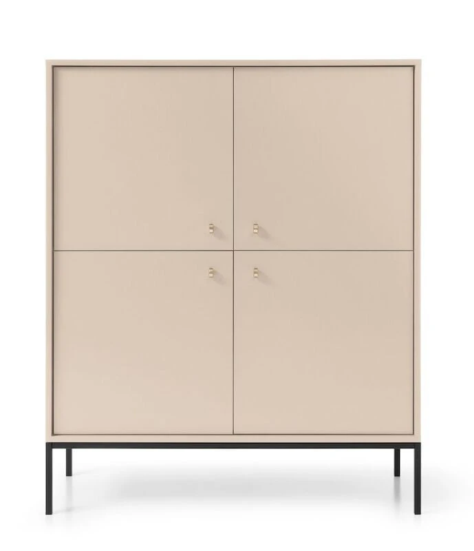 Eureka Fine Kaappi 4-ovella Beige 6 Eureka Fine Kaappi 4-ovella Beige - Image 4