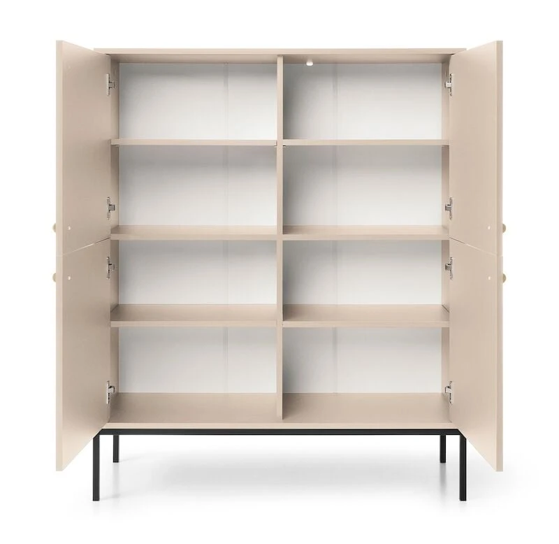 Eureka Fine Kaappi 4-ovella Beige 8 Eureka Fine Kaappi 4-ovella Beige - Image 6