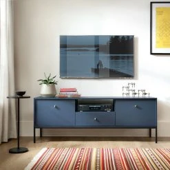 Eureka Fine Tv-taso 153x39x56 Cm Sininen -Veke Myymälä Fine tv taso sininen miljoo 3