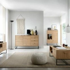 Eureka Fore Sohvapöytä 104x68 Cm Tammi/musta -Veke Myymälä Fore vitriini 93x39x133 cm tammi musta miljoo