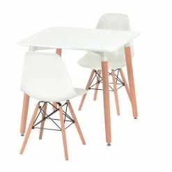 Veke Fox-Elea 2-hengen Ruokailuryhmä Valkoinen/luonnonväri -Veke Myymälä Fox Elea 2 hengen ruokailuryhma valkoinen luonnonvari 3 1