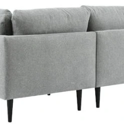 Veke Huurre Avokulmasohva Oikea Harmaa,Bloq 167,Jalka J-138 Musta