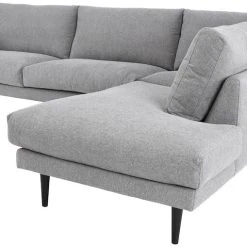 Veke Huurre Avokulmasohva Oikea Harmaa,Bloq 167,Jalka J-138 Musta -Veke Myymälä HUURRE 06R BL167 3