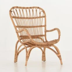 Veke Hetki Rottinkinojatuoli Luonnonväri