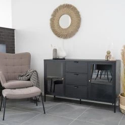 House Nordic Dalby Senkki 140x40x85 Cm Musta 12 House Nordic Dalby Senkki 140x40x85 Cm Musta -Veke Myymälä House nordic dalby senkki 140x40x85 musta 1