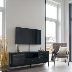 House Nordic Dalby Tv-taso 160x35x60 Cm Musta 13 House Nordic Dalby Tv-taso 160x35x60 Cm Musta -Veke Myymälä House nordic dalby tv taso 160x35x60 musta 5