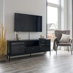 House Nordic Dalby Tv-taso 160x35x60 Cm Musta 11 House Nordic Dalby Tv-taso 160x35x60 Cm Musta -Veke Myymälä House nordic dalby tv taso 160x35x60 musta 6