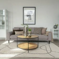 House Nordic Vita Pyöreä Sohvapöytä Ø80 Cm Tammi/musta -Veke Myymälä House nordic vita pyorea sohvapoyta 80cm tammi musta miljoo