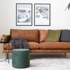 Veke Scandic Copenhagen 3-istuttava Sohva Konjakinruskea Colorado 03 Bonded-nahka -Veke Myymälä IMG 0098