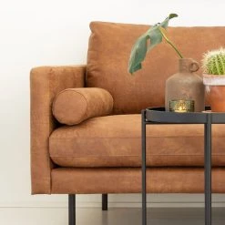 Veke Scandic Copenhagen 3-istuttava Sohva Konjakinruskea Colorado 03 Bonded-nahka -Veke Myymälä IMG 0536