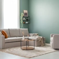 Day Retro Sohvapöytä Pyöreä 55 Cm Musta/tammi -Veke Myymälä Kaamos divaanivuodesohva hiekka hygge 10 miljoossa web 15