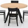Kaiku-Cafe 4-hengen Pyöreä Ruokailuryhmä Vahattu Tammi/musta -Veke Myymälä Kaiku Cafe 4 hengen pyorea ruokailuryhma vahattu tammi musta 0 1
