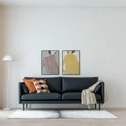 Veke Kajo 3-istuttava Sohva Musta Bonded-nahka, Mustat Jalat 13 Veke Kajo 3-istuttava Sohva Musta Bonded-nahka, Mustat Jalat -Veke Myymälä Kajo 3 istuttava sohva musta miljoossa 23