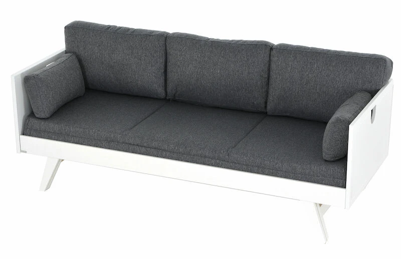 Kiteen Notte Vuodesohva 190 Cm Valkoinen/ Harmaa Patjasarja - Image 6