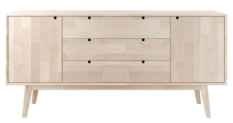 Kiteen Notte Senkki 160x36x75 Cm Koivu/lakattu 3 Kiteen Notte Senkki 160x36x75 Cm Koivu/lakattu