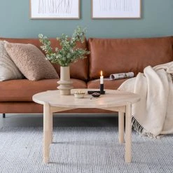 Veke Koivu Pyöreä Sohvapöytä Ø80 Cm Koivu Luonnonväri -Veke Myymälä Koivu pyorea sohvapoyta miljoossa web 24