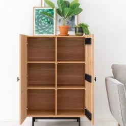 Veke Korte Kaappi Tammi/musta -Veke Myymälä Korte kaappi musta tammi 2 web