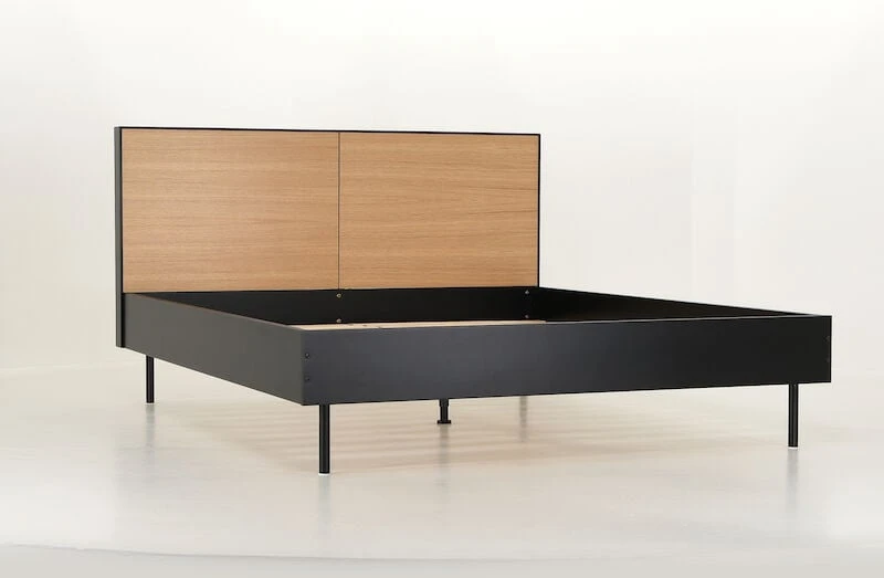 Veke Koto Sänky 160x200 Cm Musta/tammi 7 Veke Koto Sänky 160x200 Cm Musta/tammi - Image 5