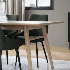 Rowico Nevis Ruokapöytä 220x90 Cm Valkovahattu Tammi