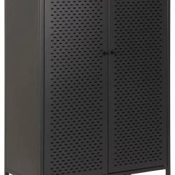 Ei Brändiä Newcastle Korkea Kaappi 80x40x160 Cm Mattamusta