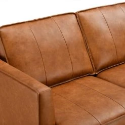 Veke Oxford Divaanisohva Oikea Konjakinruskea Nahka/keinonahka -Veke Myymälä Oxford divaani lahikuva