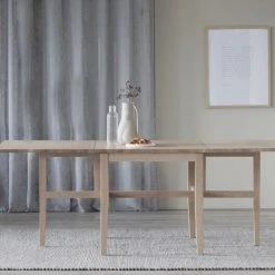 Rowico Brocton Ruokapöytä 100x80/150/220 Cm Valkopesty Tammi