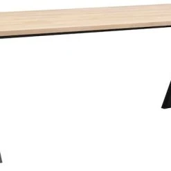 Rowico Carradale Ruokapöytä 220x100 Cm Valkopesty/musta V-jalalla -Veke Myymälä Rowico Carradale ruokapoyta 220x100cm valkopesty musta V jalalla