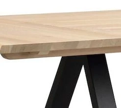 Rowico Carradale Ruokapöytä 220x100 Cm Valkopesty/musta V-jalalla -Veke Myymälä Rowico Carradale ruokapoyta 220x100cm valkopesty musta V jalalla 3