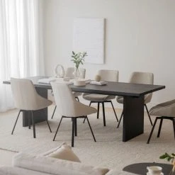 Rowico Emmett Ruokapöytä 240x95 Cm Musta Saarni -Veke Myymälä Rowico Emmet ruokapoyta 240x95 cm musta20saarni 6