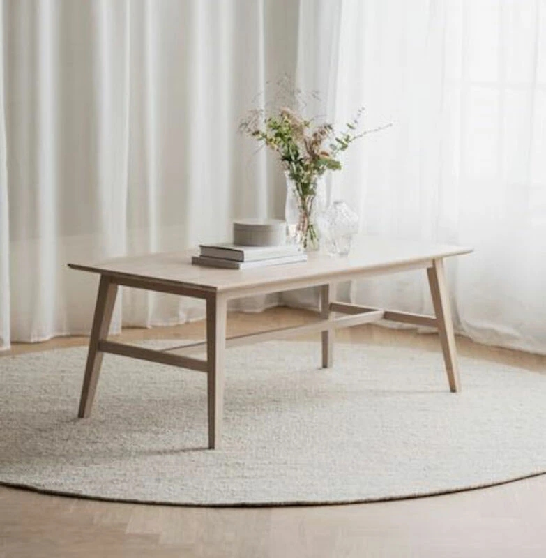 Rowico Filippa Sohvapöytä 130x70 Cm Valkoöljytty Tammi 4 Rowico Filippa Sohvapöytä 130x70 Cm Valkoöljytty Tammi - Image 2