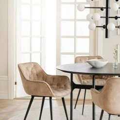 Rowico Gilroy Tuoli Samettiverhoilu Beige/musta 12 Rowico Gilroy Tuoli Samettiverhoilu Beige/musta -Veke Myymälä Rowico Gilroy tuoli samettiverhoiltu beige musta 8