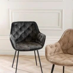 Rowico Gilroy Tuoli Samettiverhoilu Beige/musta 13 Rowico Gilroy Tuoli Samettiverhoilu Beige/musta -Veke Myymälä Rowico Gilroy tuoli samettiverhoiltu beige musta 9