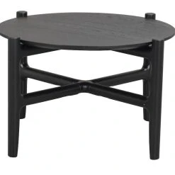 Rowico Holton Sohvapöytä Ø55 Cm Musta