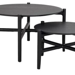 Rowico Holton Sohvapöytä Ø80 Cm Musta -Veke Myymälä Rowico Holton sohvapoyta O80 cm musta 2