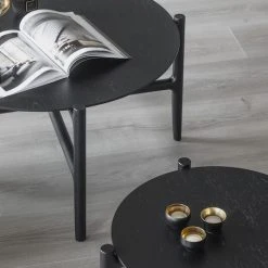 Rowico Holton Sohvapöytä Ø80 Cm Musta -Veke Myymälä Rowico Holton sohvapoyta O80 cm musta 5