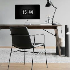 Rowico Huntingbay Käsinojallinen Tuoli Musta PU/musta Frame -Veke Myymälä Rowico Huntingbay kasinojallinen tuoli musta 3