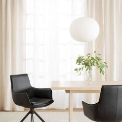 Rowico Lowell Pyörivä Nojatuoli Nahkaverhoiltu Musta -Veke Myymälä Rowico Lowell nojatuoli nahkaverhoiltu musta pyoriva jalka 6