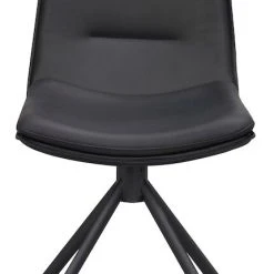 Rowico Lowell Pyörivä Tuoli Nahkaverhoiltu Musta