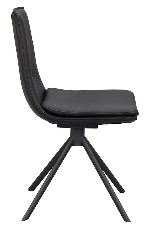 Rowico Lowell Pyörivä Tuoli Nahkaverhoiltu Musta 5 Rowico Lowell Pyörivä Tuoli Nahkaverhoiltu Musta - Image 3