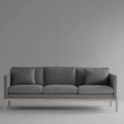 Rowico Ness 3-istuttava Sohva Tumman Harmaa, Valkopestyt Tammijalat -Veke Myymälä Rowico Ness 3 istuttava sohva tumman harmaa