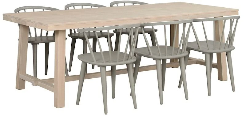 Rowico Brooklyn Ruokapöytä 95x220 Valkoöljytty Tammi 4 Rowico Brooklyn Ruokapöytä 95x220 Valkoöljytty Tammi - Image 2