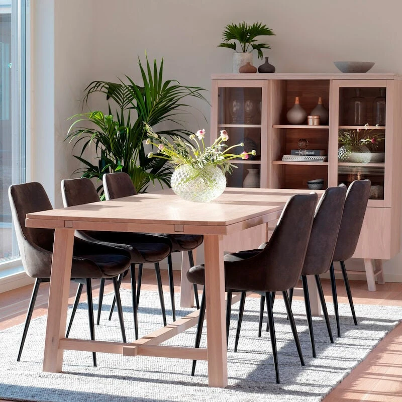 Rowico Brooklyn Ruokapöytä 95x220 Valkoöljytty Tammi 3 Rowico Brooklyn Ruokapöytä 95x220 Valkoöljytty Tammi