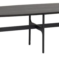 Rowico Colton Ovaali Sohvapöytä 180x50 Cm Musta -Veke Myymälä Rowico colton ovaali sohvapoyta 180x50 cm musta