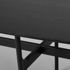 Rowico Colton Ovaali Sohvapöytä 180x50 Cm Musta -Veke Myymälä Rowico colton ovaali sohvapoyta 180x50 cm musta 3