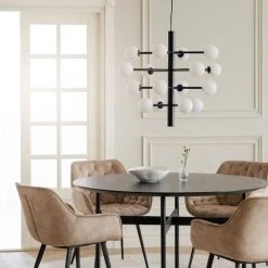 Rowico Colton Pyöreä Ruokapöytä Ø 135 Cm Musta -Veke Myymälä Rowico colton pyorea ruokapoyta O135 cm musta 4