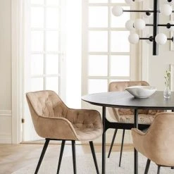 Rowico Colton Pyöreä Ruokapöytä Ø 135 Cm Musta -Veke Myymälä Rowico colton pyorea ruokapoyta O135 cm musta 6