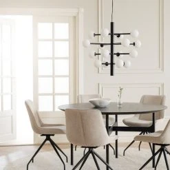 Rowico Colton Pyöreä Ruokapöytä Ø 135 Cm Musta -Veke Myymälä Rowico colton pyorea ruokapoyta O135 cm musta 7