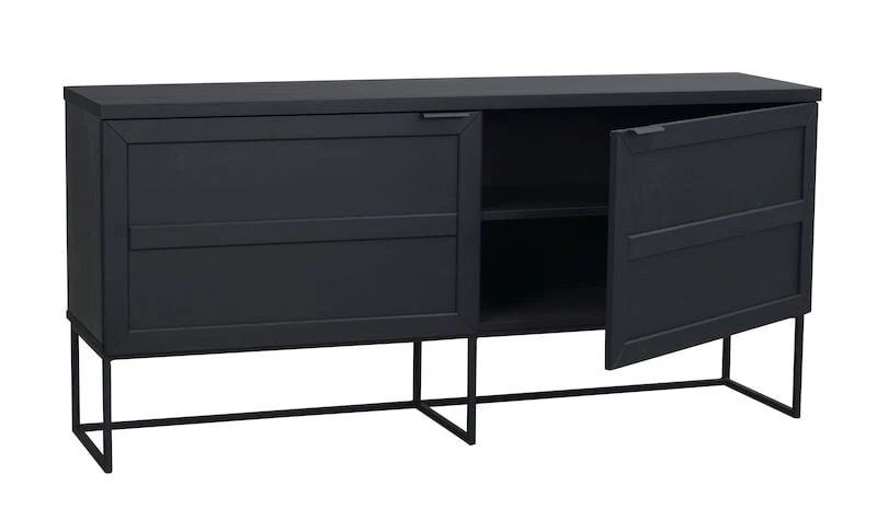 Rowico Everett Senkki 160x41x75 Cm Musta 4 Rowico Everett Senkki 160x41x75 Cm Musta - Image 2
